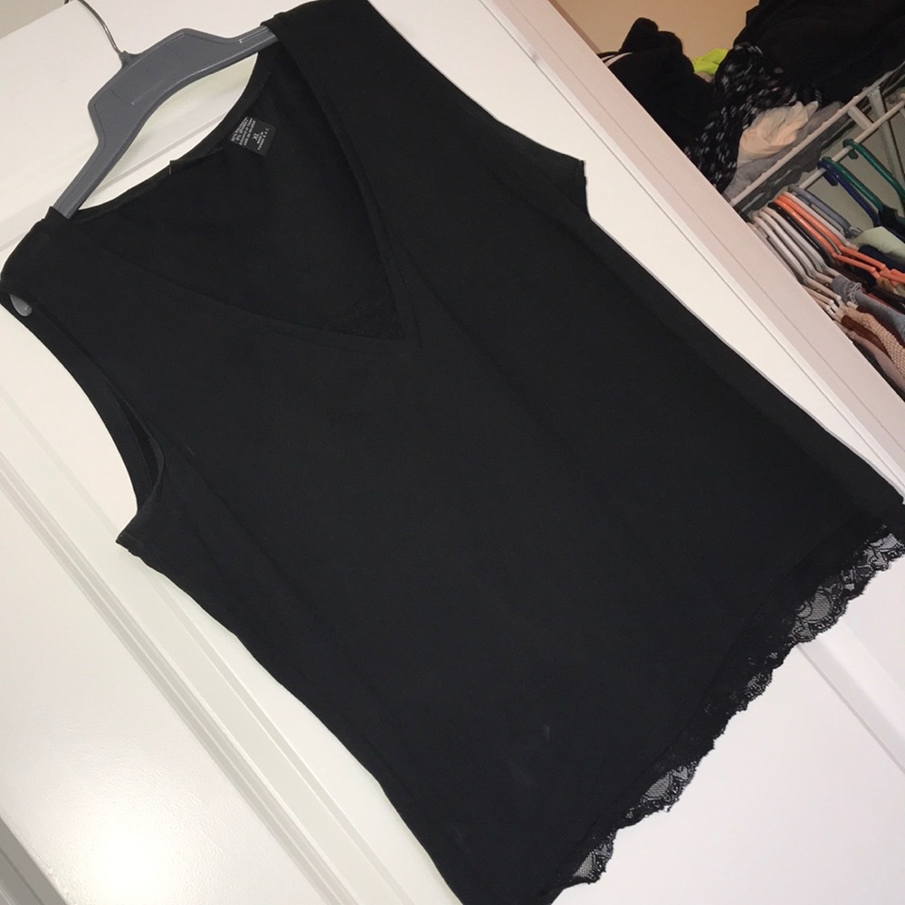 Lace trim tank